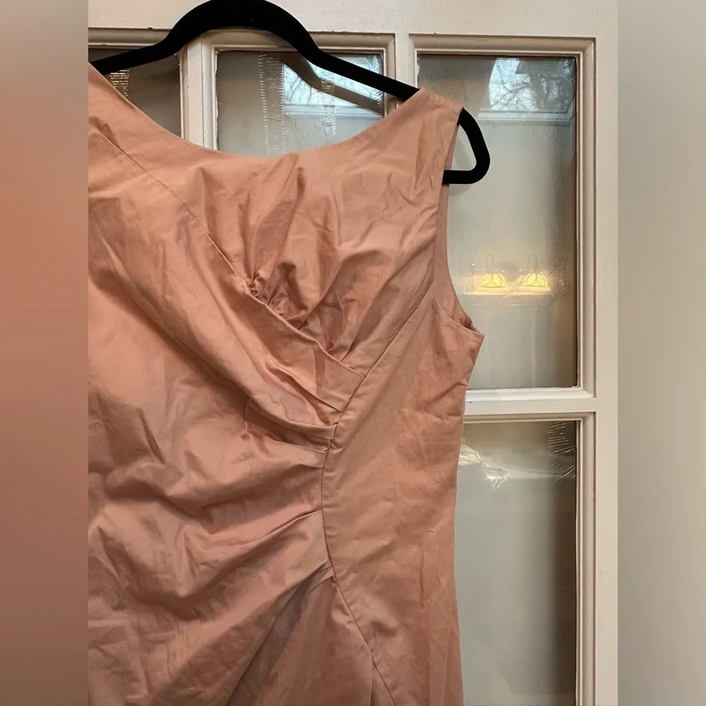 Hoss Intropia Sheath Dress Nude Pink Coral Business Cocktail Party Size US 8 Med